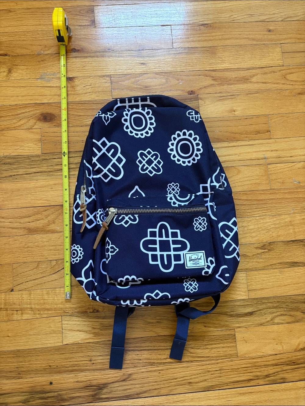 Herschel Supply Company Kids Navy Blue Backpack with White Graphic Pattern